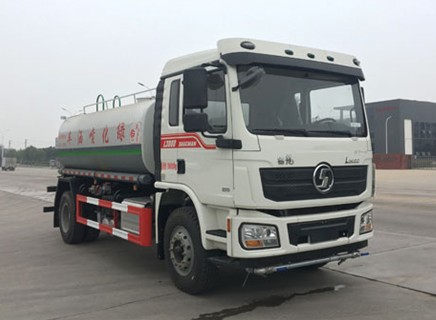 12方灑水車價(jià)格及圖片_國六13.5方陜汽德龍L3000綠化灑水車廠家價(jià)格